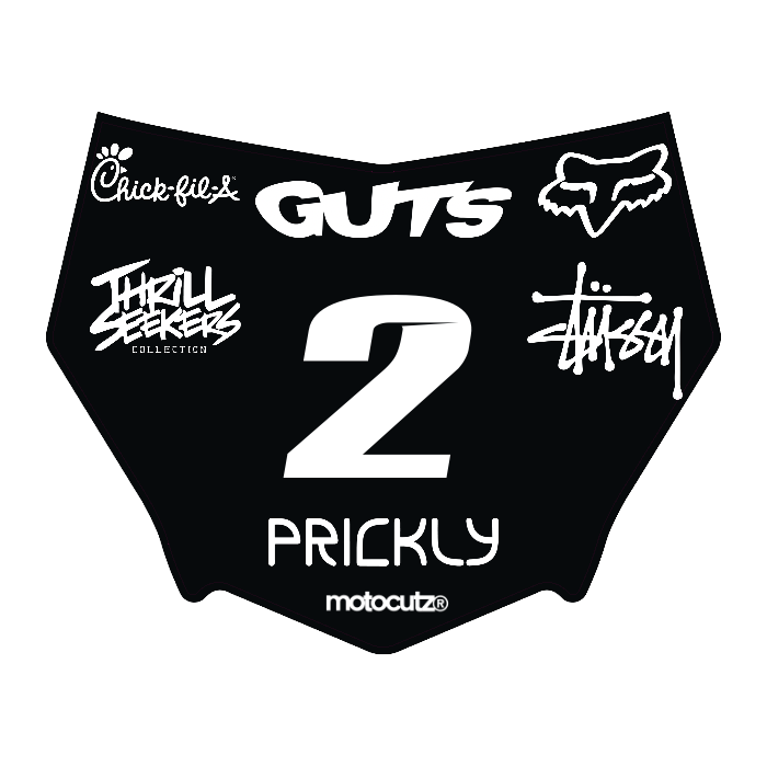 CUSTOM MOTOCUTZ FRONT PLATE DECAL
