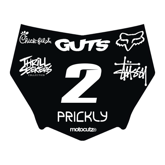 CUSTOM MOTOCUTZ FRONT PLATE DECAL
