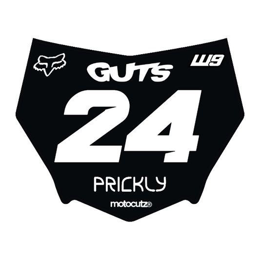 CUSTOM MOTOCUTZ FRONT PLATE DECAL