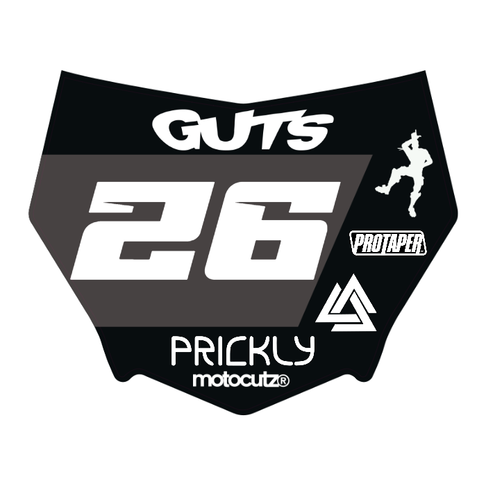 CUSTOM MOTOCUTZ FRONT PLATE DECAL