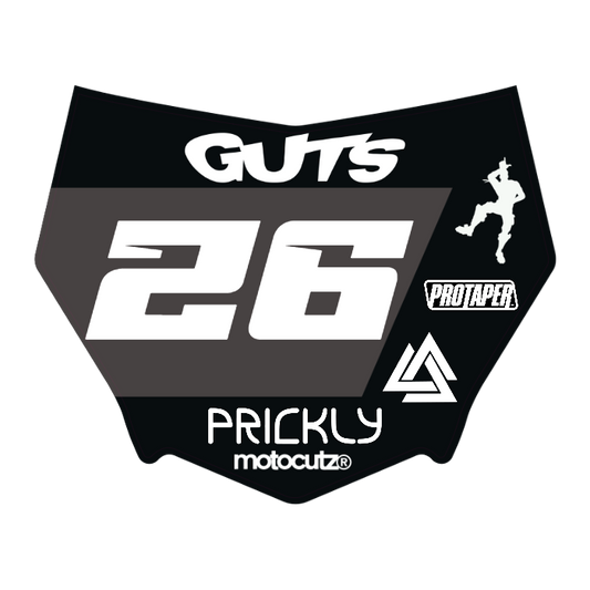 CUSTOM MOTOCUTZ FRONT PLATE DECAL