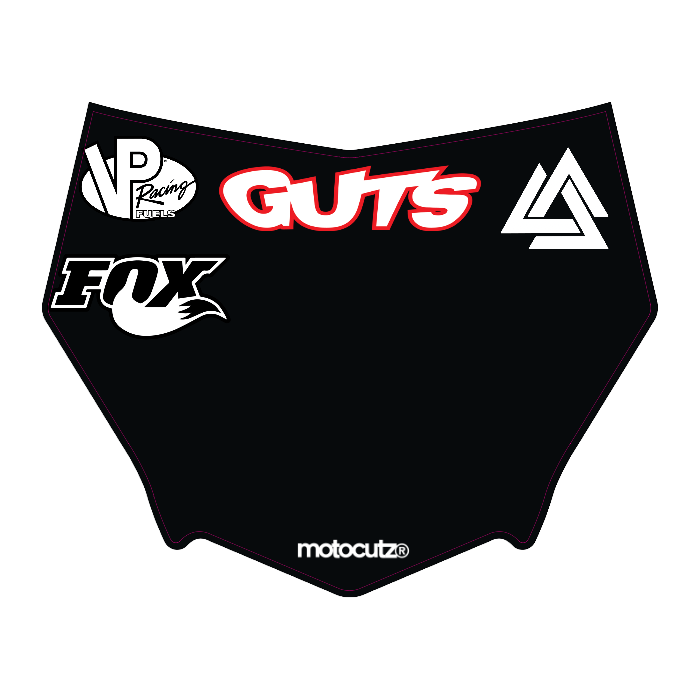 CUSTOM MOTOCUTZ FRONT PLATE DECAL