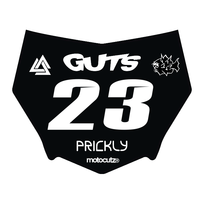 CUSTOM MOTOCUTZ FRONT PLATE DECAL