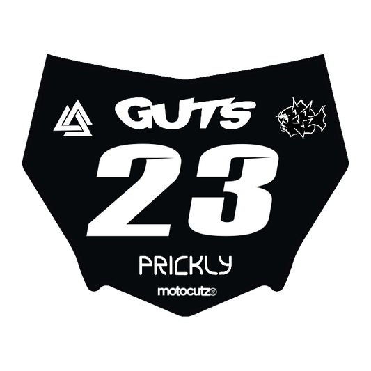CUSTOM MOTOCUTZ FRONT PLATE DECAL