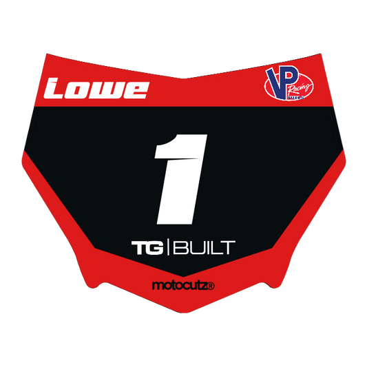 CUSTOM MOTOCUTZ FRONT PLATE DECAL