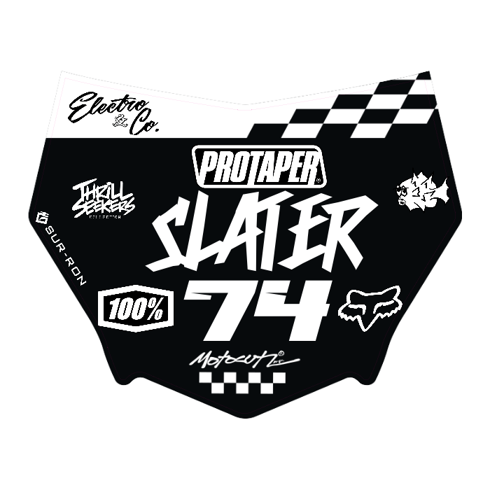 CUSTOM MOTOCUTZ FRONT PLATE DECAL