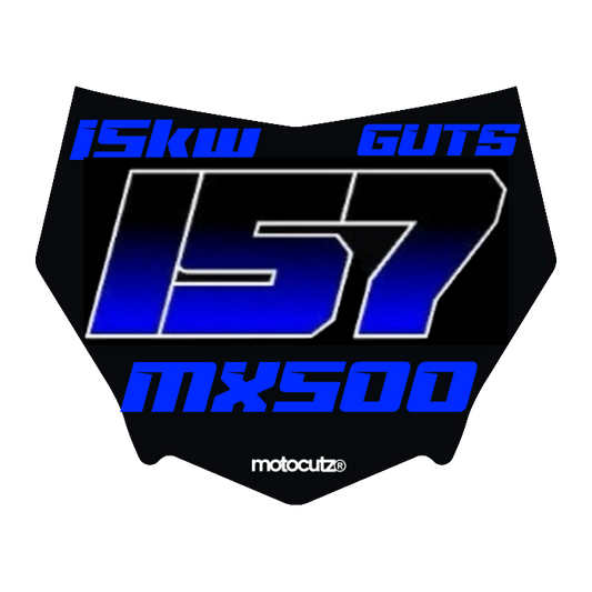 CUSTOM MOTOCUTZ FRONT PLATE DECAL