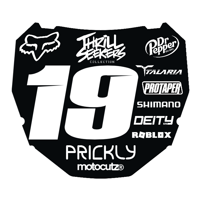CUSTOM ODI NUMBER PLATE DECAL