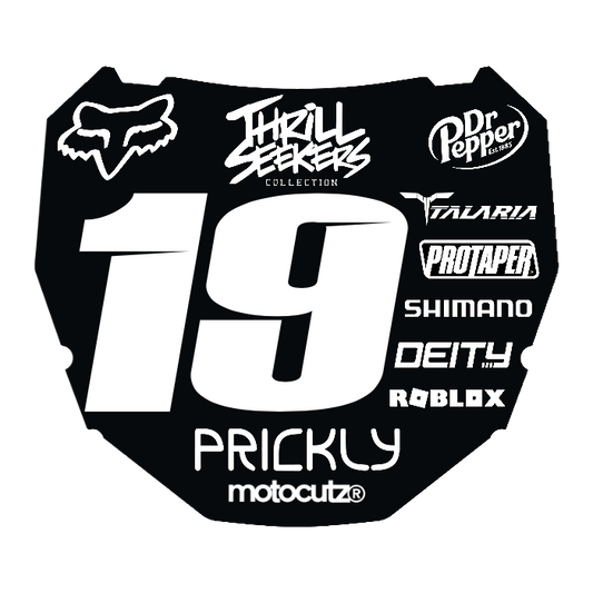 CUSTOM ODI NUMBER PLATE DECAL