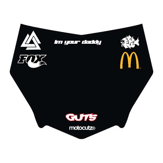 CUSTOM MOTOCUTZ FRONT PLATE DECAL