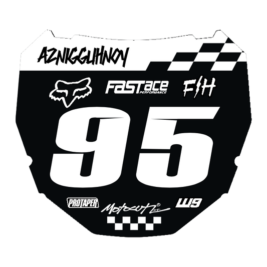 CUSTOM ODI NUMBER PLATE DECAL