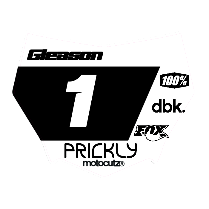 CUSTOM MOTOCUTZ FRONT PLATE DECAL