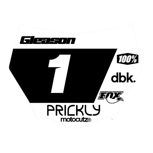 CUSTOM MOTOCUTZ FRONT PLATE DECAL