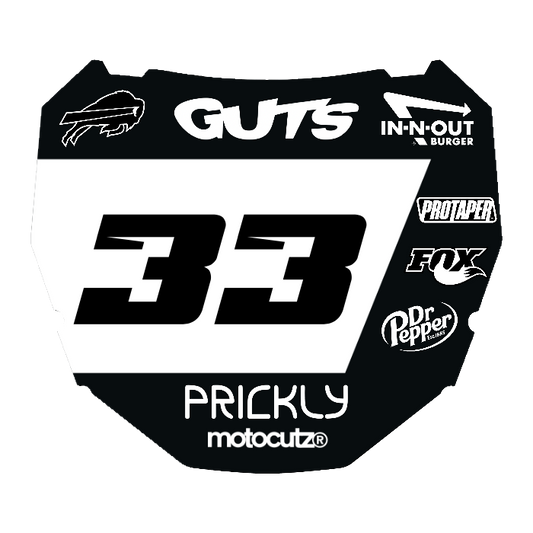 CUSTOM ODI NUMBER PLATE DECAL