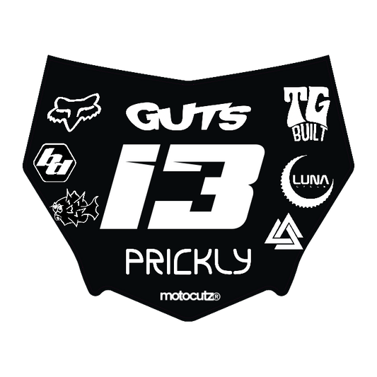 CUSTOM MOTOCUTZ FRONT PLATE DECAL