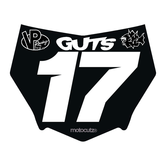 CUSTOM MOTOCUTZ FRONT PLATE DECAL
