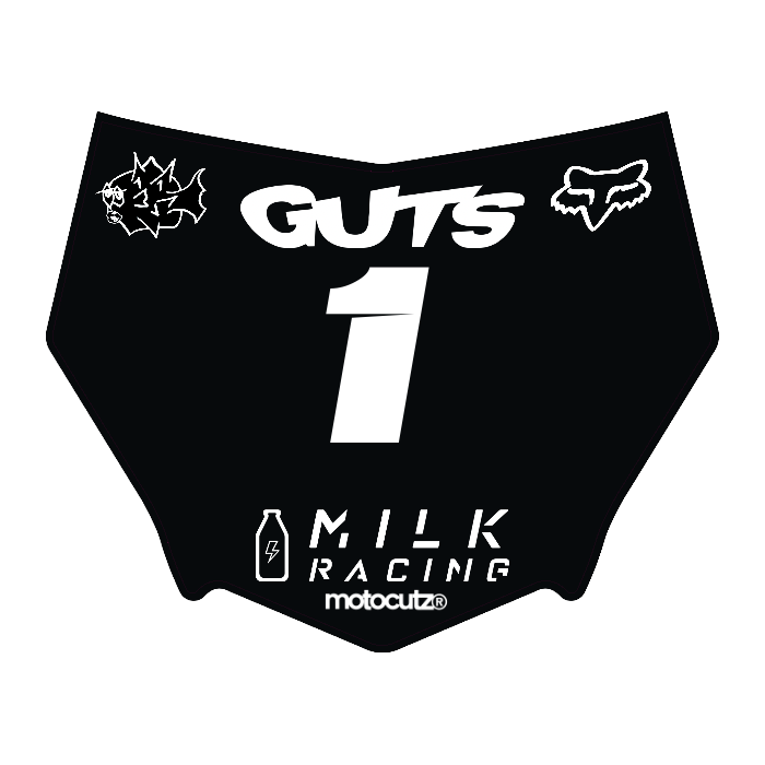 CUSTOM MOTOCUTZ FRONT PLATE DECAL