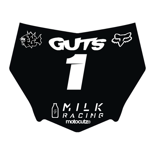 CUSTOM MOTOCUTZ FRONT PLATE DECAL