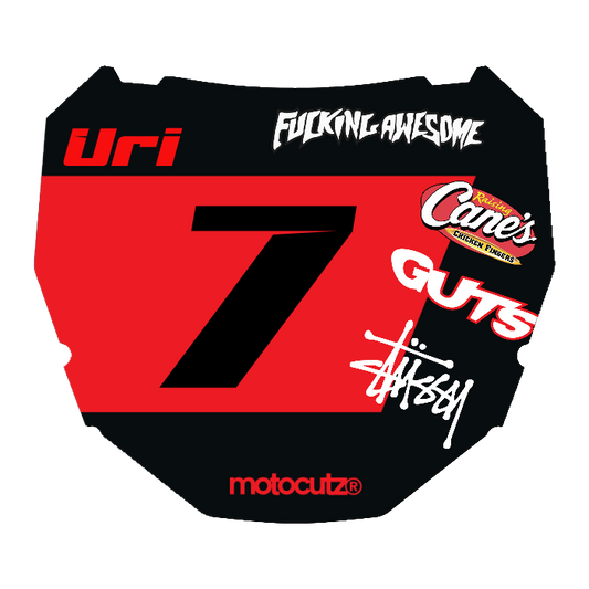 CUSTOM ODI NUMBER PLATE DECAL