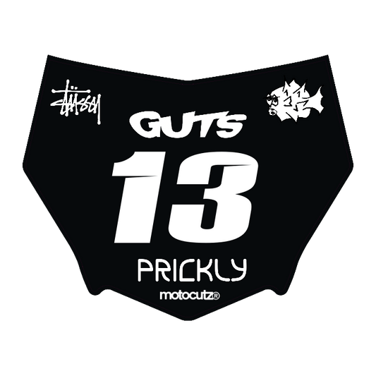 CUSTOM MOTOCUTZ FRONT PLATE DECAL