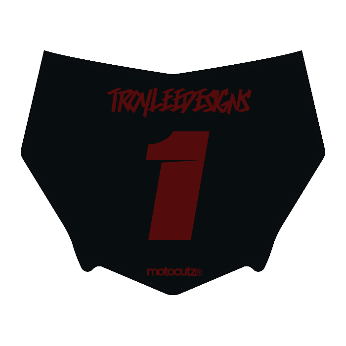 CUSTOM MOTOCUTZ FRONT PLATE DECAL