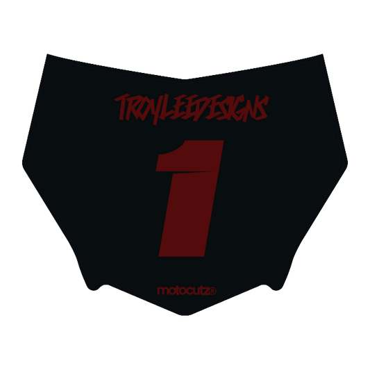 CUSTOM MOTOCUTZ FRONT PLATE DECAL