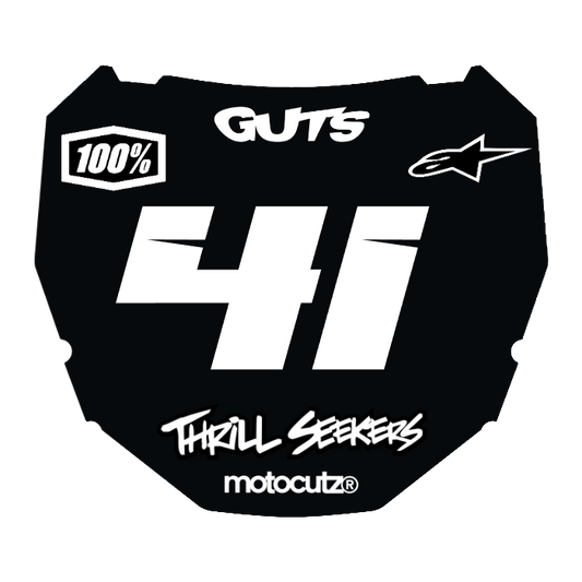 CUSTOM ODI NUMBER PLATE DECAL