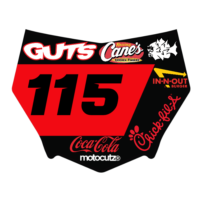 CUSTOM MOTOCUTZ FRONT PLATE DECAL