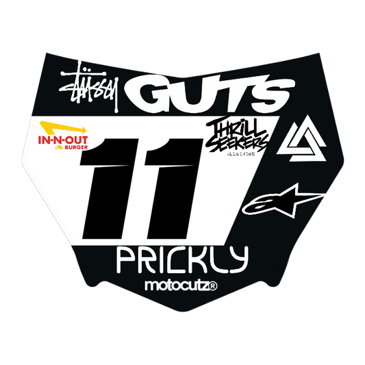 CUSTOM MOTOCUTZ FRONT PLATE DECAL