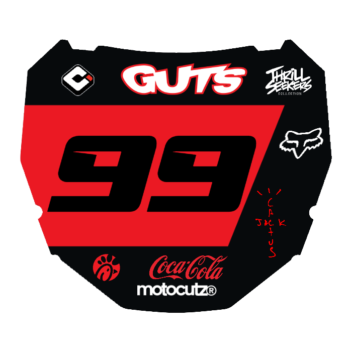 CUSTOM ODI NUMBER PLATE DECAL