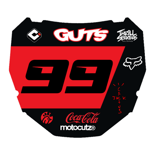 CUSTOM ODI NUMBER PLATE DECAL