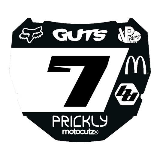 CUSTOM ODI NUMBER PLATE DECAL