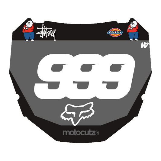CUSTOM ODI NUMBER PLATE DECAL