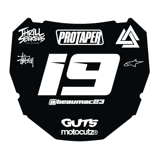 CUSTOM ODI NUMBER PLATE DECAL
