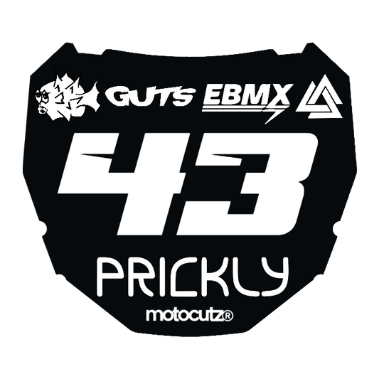 CUSTOM ODI NUMBER PLATE DECAL
