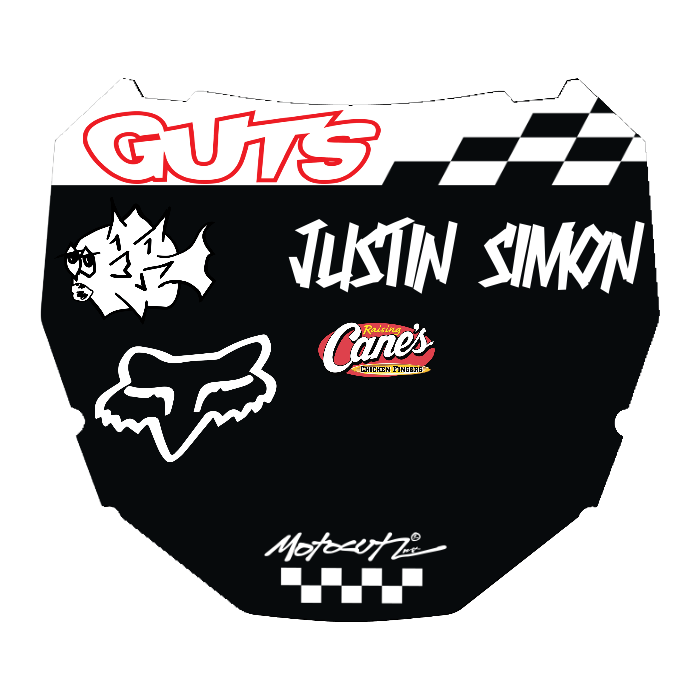 CUSTOM ODI NUMBER PLATE DECAL