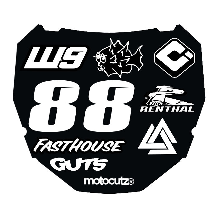 CUSTOM ODI NUMBER PLATE DECAL