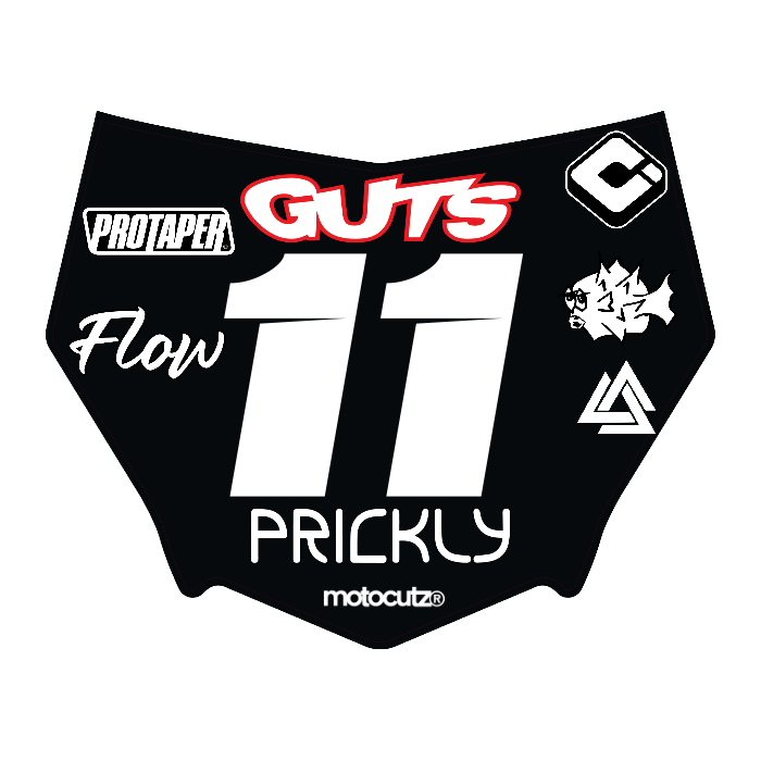 CUSTOM MOTOCUTZ FRONT PLATE DECAL