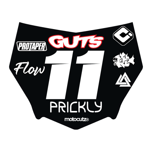 CUSTOM MOTOCUTZ FRONT PLATE DECAL