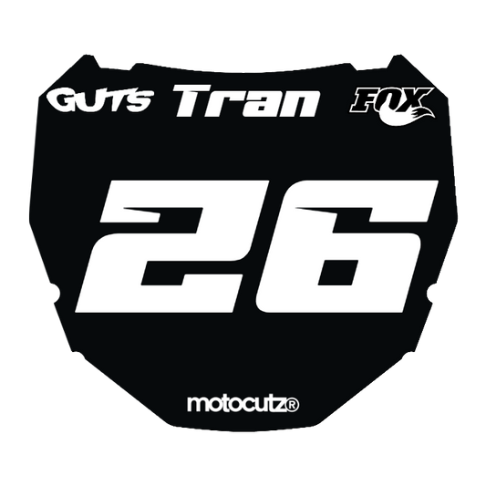 CUSTOM ODI NUMBER PLATE DECAL