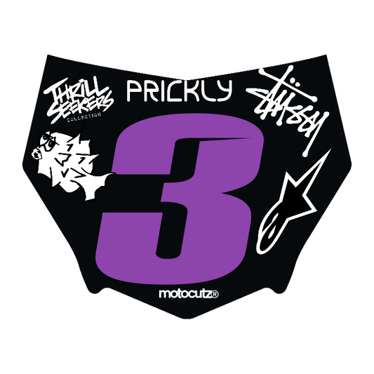 CUSTOM MOTOCUTZ FRONT PLATE DECAL