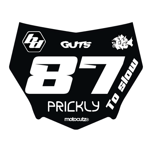 CUSTOM MOTOCUTZ FRONT PLATE DECAL