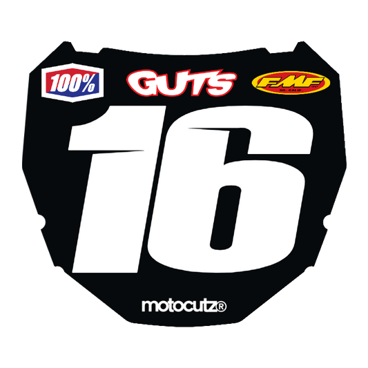 CUSTOM ODI NUMBER PLATE DECAL