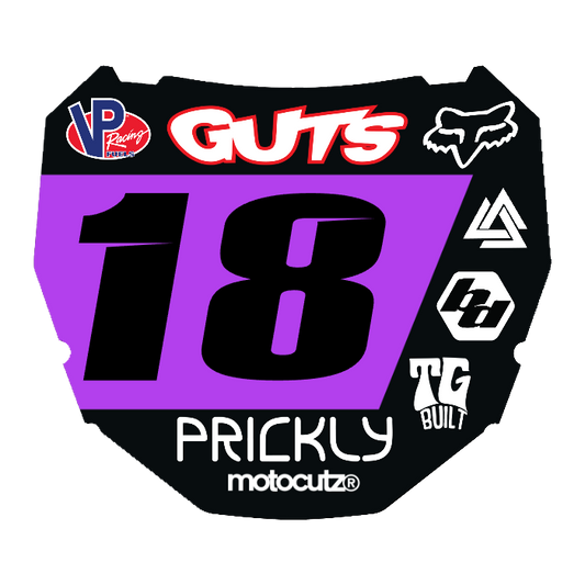 CUSTOM ODI NUMBER PLATE DECAL