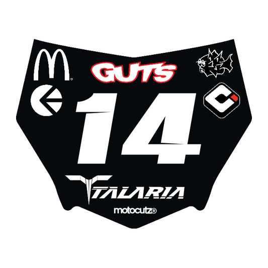 CUSTOM MOTOCUTZ FRONT PLATE DECAL