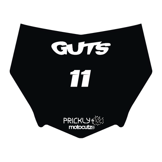 CUSTOM MOTOCUTZ FRONT PLATE DECAL