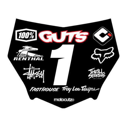 CUSTOM MOTOCUTZ FRONT PLATE DECAL