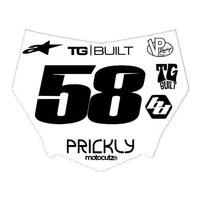 CUSTOM MOTOCUTZ FRONT PLATE DECAL