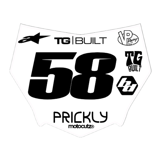 CUSTOM MOTOCUTZ FRONT PLATE DECAL