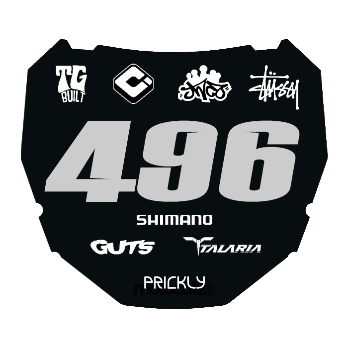 CUSTOM ODI NUMBER PLATE DECAL